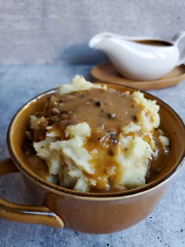 Easy Vegetarian or Vegan Mushroom Gravy Recipe ~ Homestead and Chill