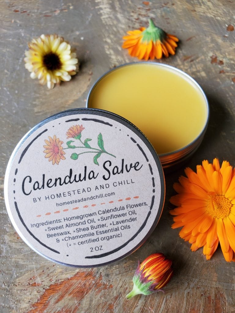 Organic Calendula Salve Homestead and Chill