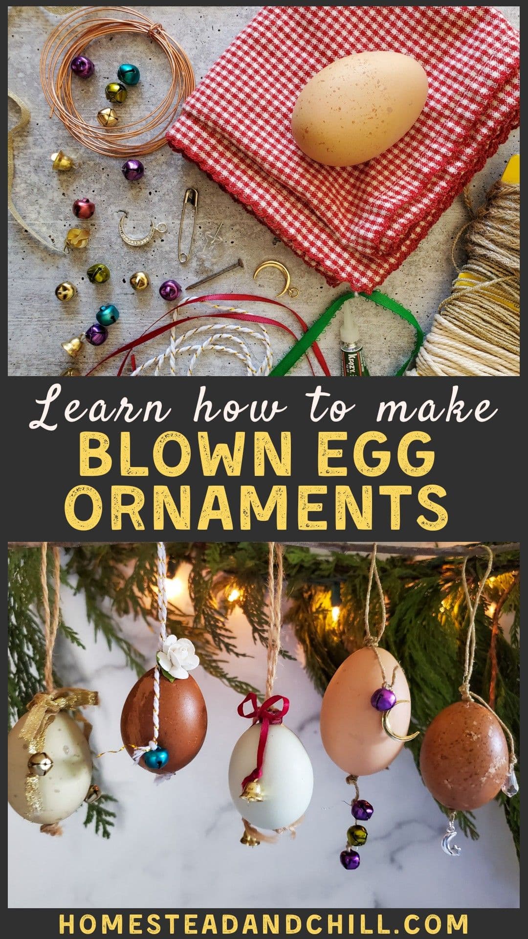 How to Make Blown Egg Ornaments Homestead and Chill