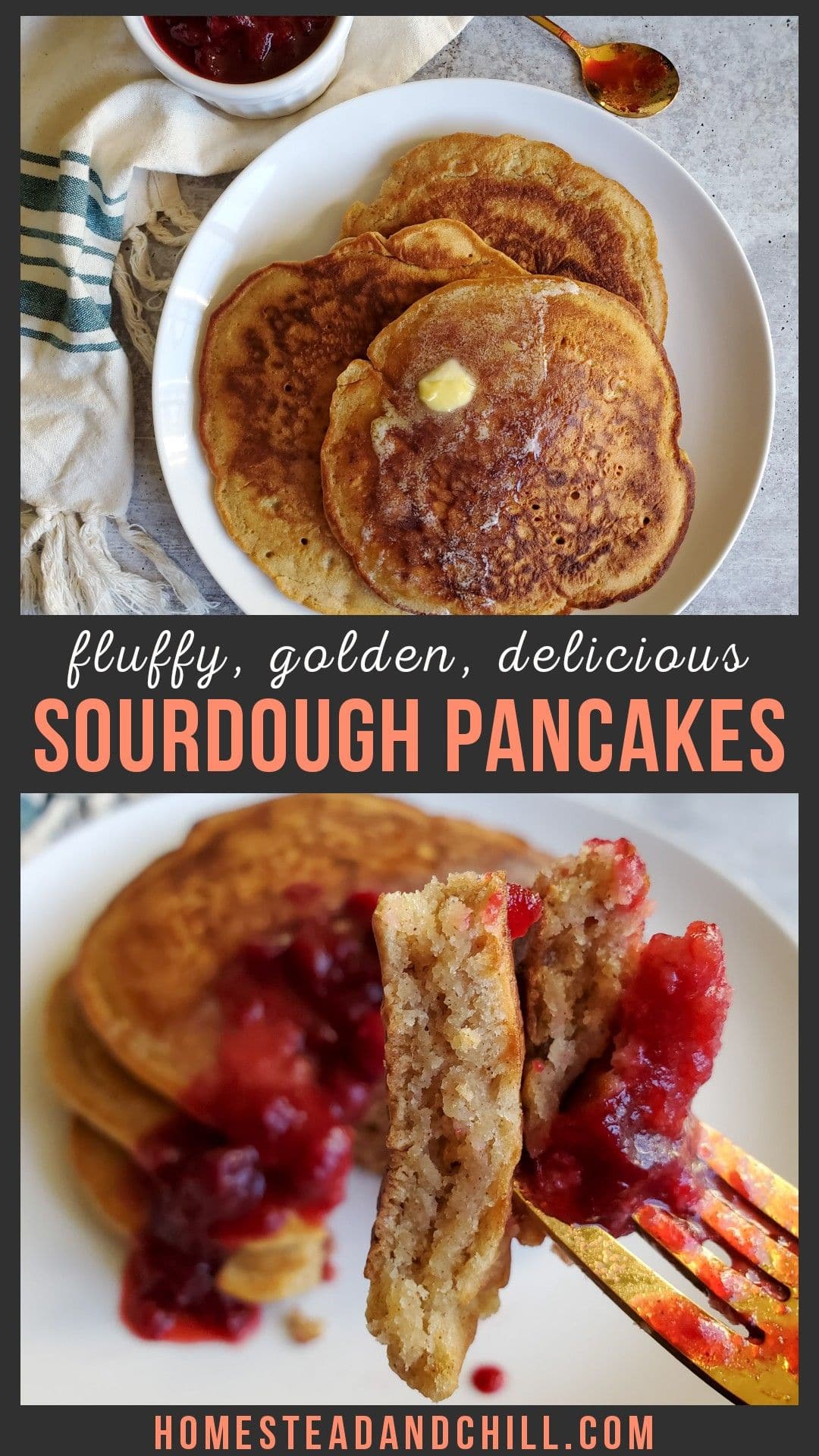Sourdough Pancakes Recipe (Active or Discard Starter) Homestead and Chill
