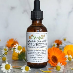 Organic Face & Body Oil ~ Calendula Chamomile