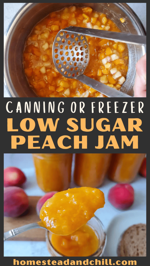 Easy Low Sugar Peach Jam Without Pectin (Canning or Freeze) Homestead