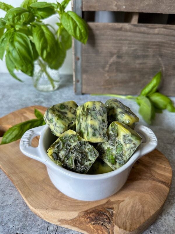 How to Freeze Basil in Ice Cube Trays (Olive Oil or Water) Homestead