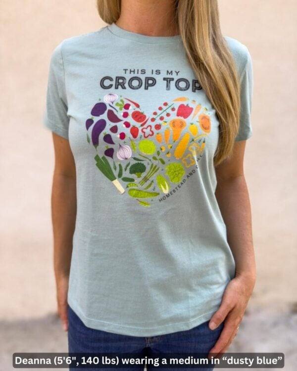 Women's Crop Heart Relaxed T-Shirt - Image 3