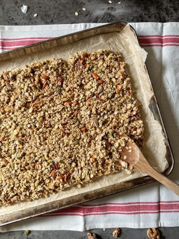 Sourdough Granola Recipe (Discard or Active Starter) with Fermented