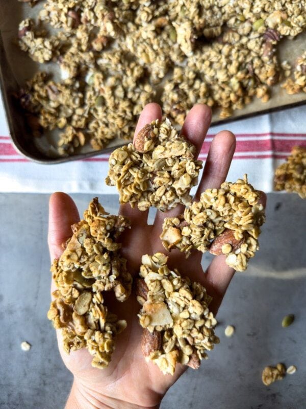 Sourdough Granola Recipe (Discard or Active Starter) with Fermented