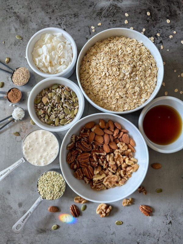 Sourdough Granola Recipe (Discard or Active Starter) with Fermented