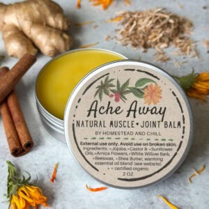Ache Away ~ Natural Warming Muscle and Joint Balm