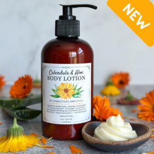 Organic Hand and Body Lotion ~ Calendula & Aloe Vera