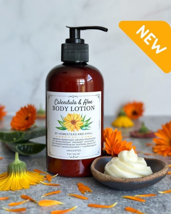 Organic Hand and Body Lotion ~ Calendula & Aloe Vera