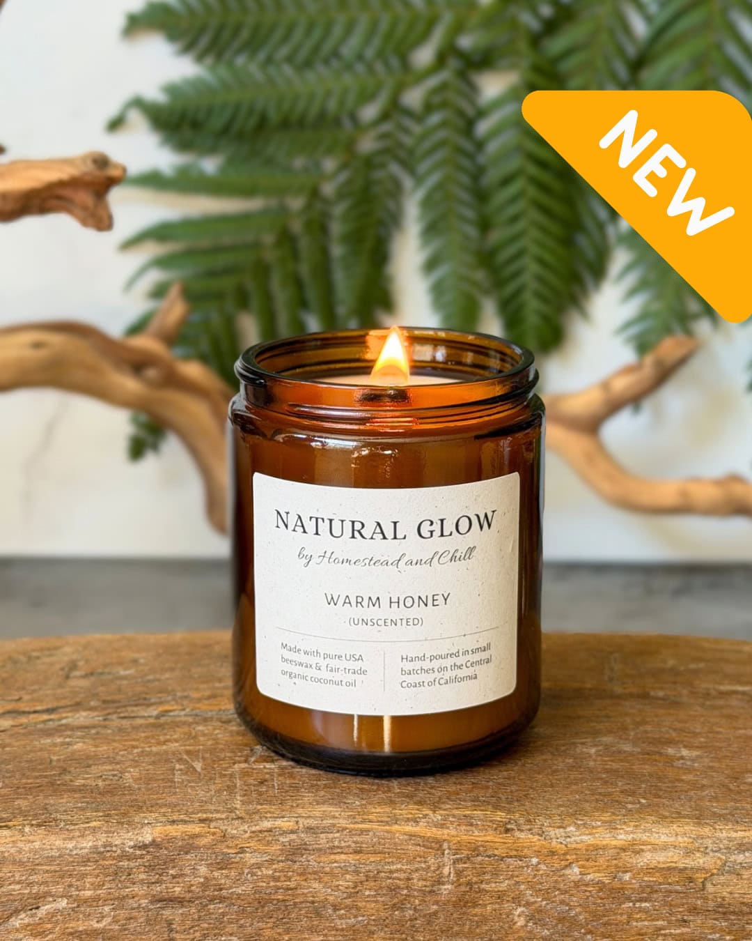 Natural Glow Beeswax Candles