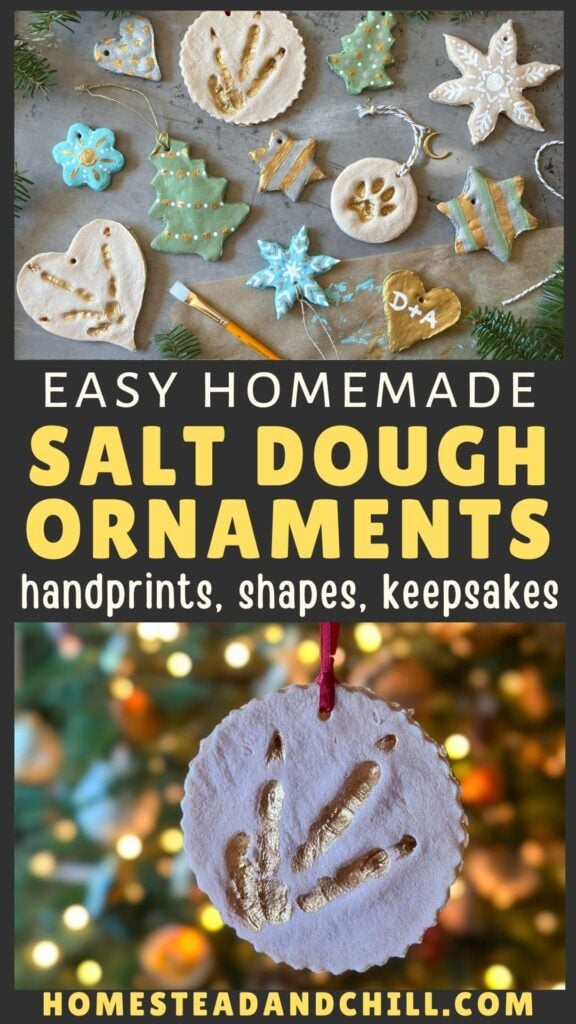 Easy Salt Dough Ornaments Recipe for Handprints, Shapes and Keepsakes